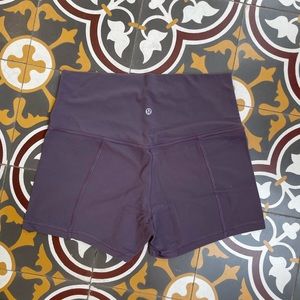 Size 10 never worn Lululemon purple short